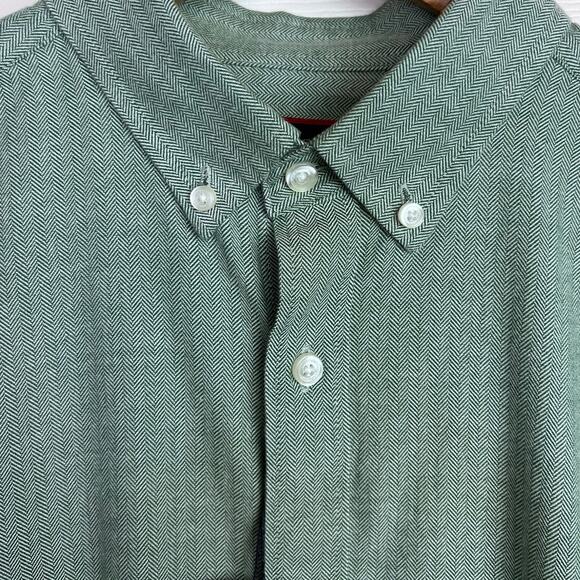 UNTUCKit Librando Cotton Button Down Shirt Slim Fit in Green Men's Size Medium - Picture 8 of 16